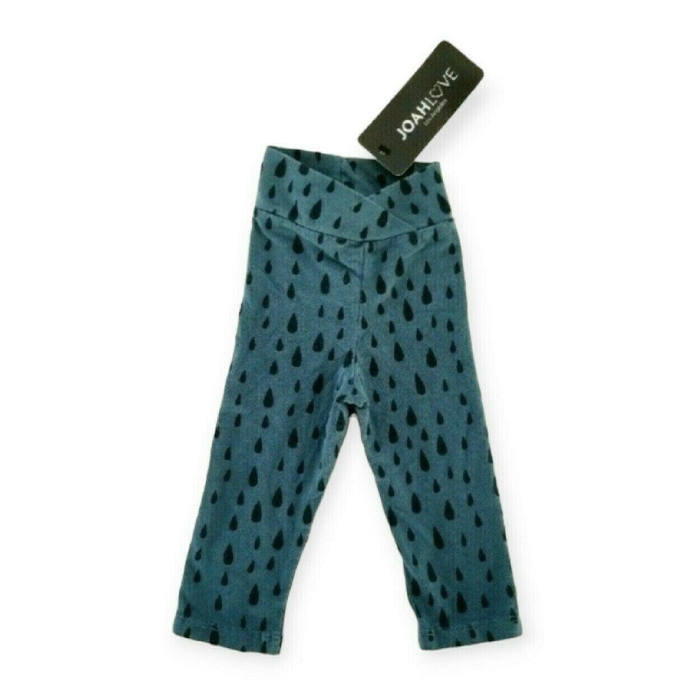 Joah Love Leggings NWT 3M Baby Girl Teal Nadia Rain Crossover Waist